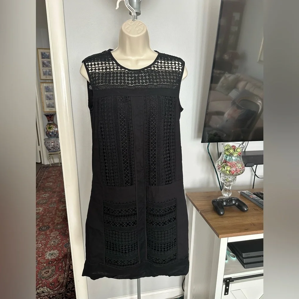J.CREW Elegant Black Lace Dress size TXS